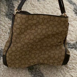 Women’s brown/tan Coach Tote